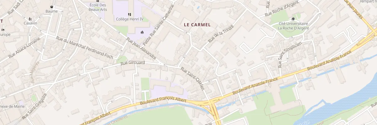 Plan du 4 Rue de l’Arceau à Poitiers