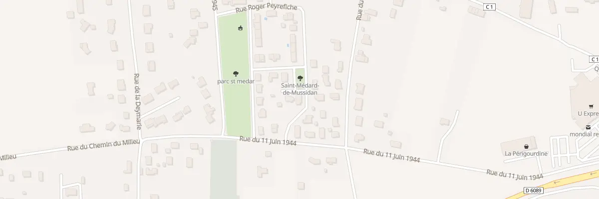 Plan du 16 Rue Roger Peyrefiche à Saint-Médard-de-Mussidan