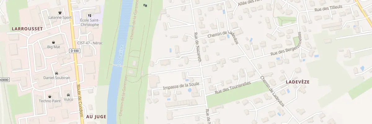 Plan du 70 Rue de Nazareth à Nérac