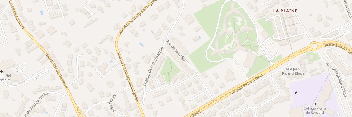 Plan du 12 Rue de Beau Site à Poitiers
