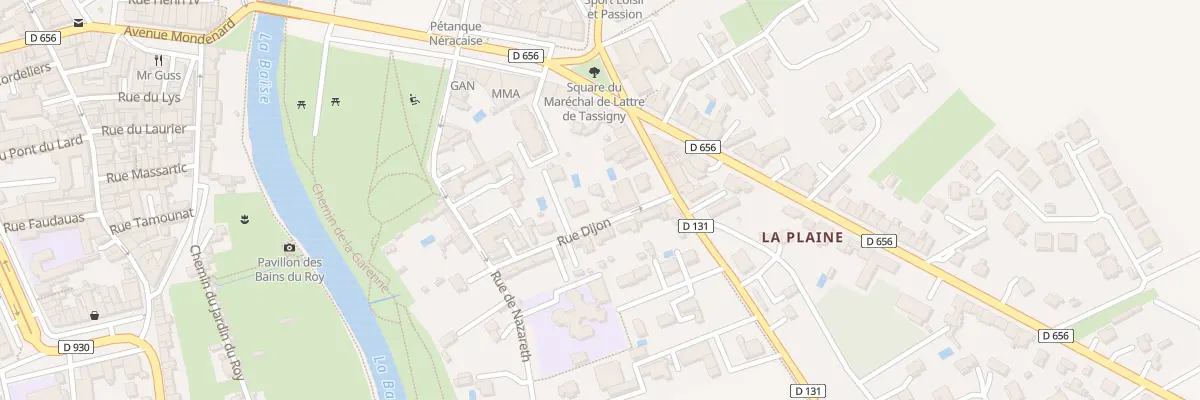 Plan du 9 Rue Dijon à Nérac