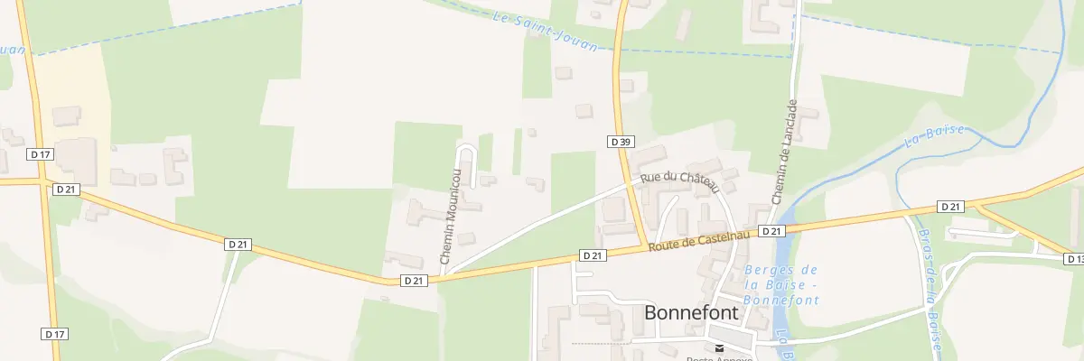 Plan du 18 Rue du Château à Bonnefont
