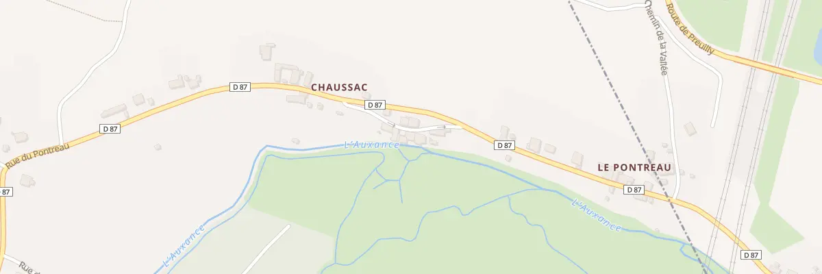 Plan du 12 Rue de Chaussac à Migné-Auxances
