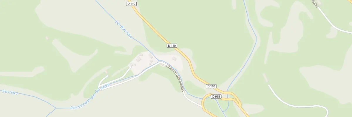 Plan du 2 Che des Soulas à Aspin-Aure