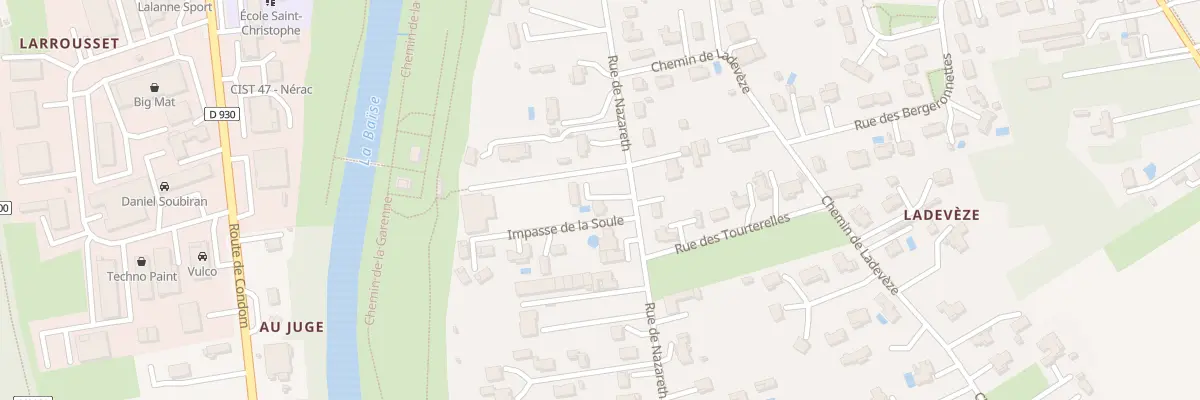 Plan du 72 Rue de Nazareth à Nérac