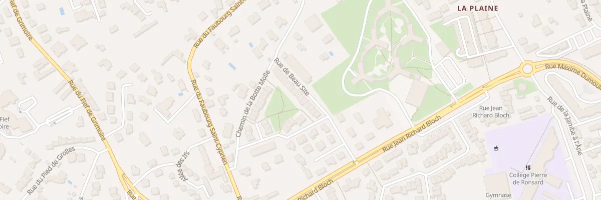 Plan du 18 Rue de Beau Site à Poitiers