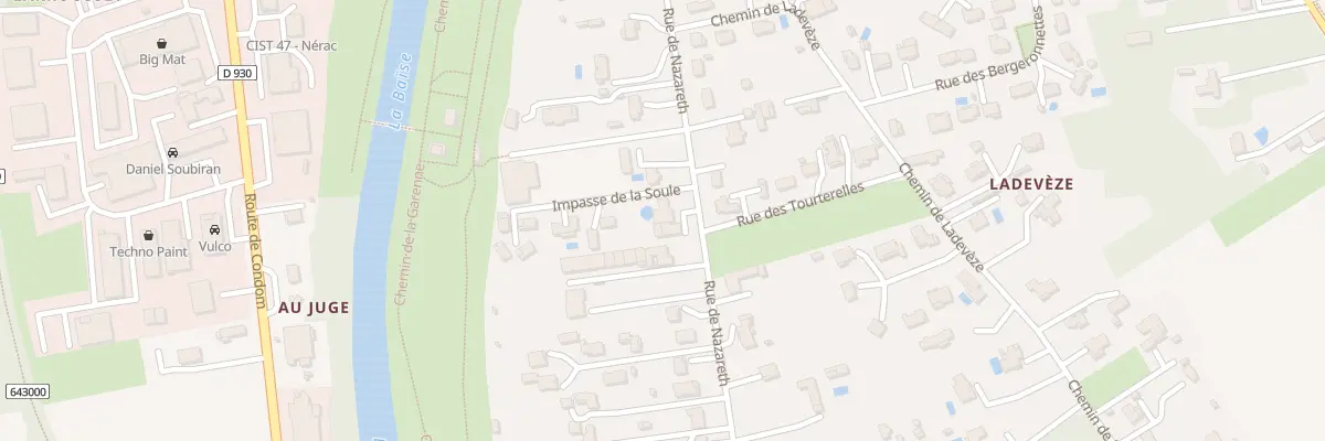 Plan du 74 Rue de Nazareth à Nérac