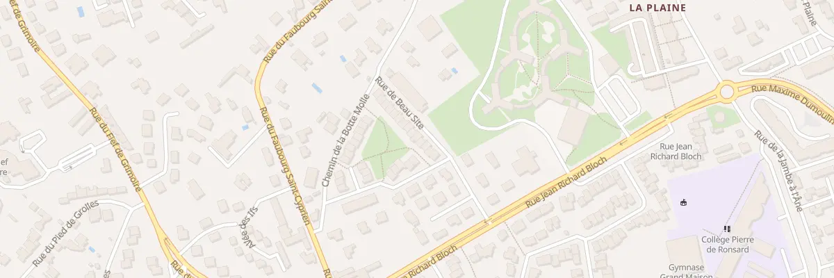 Plan du 20 Rue de Beau Site à Poitiers