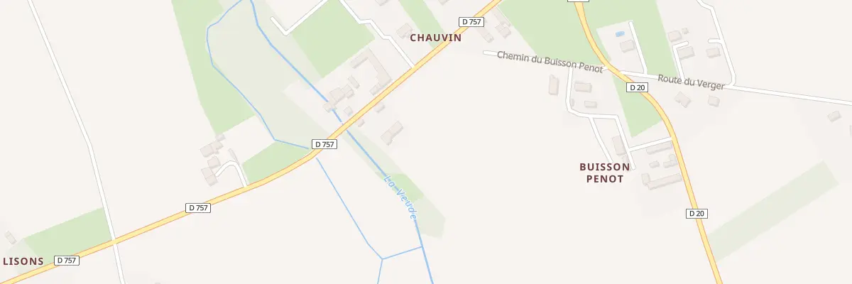 Plan du 5 Chauvin à Chaveignes