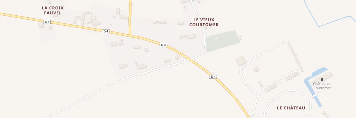 Plan du 283 Le Moutier à Courtomer