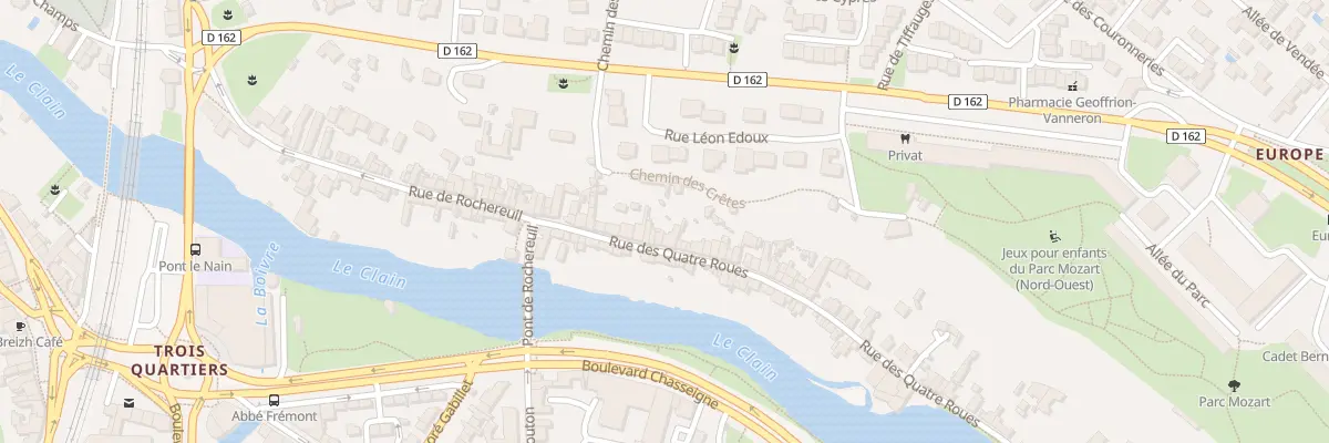 Plan du 27 Rue des 4 Roues à Poitiers