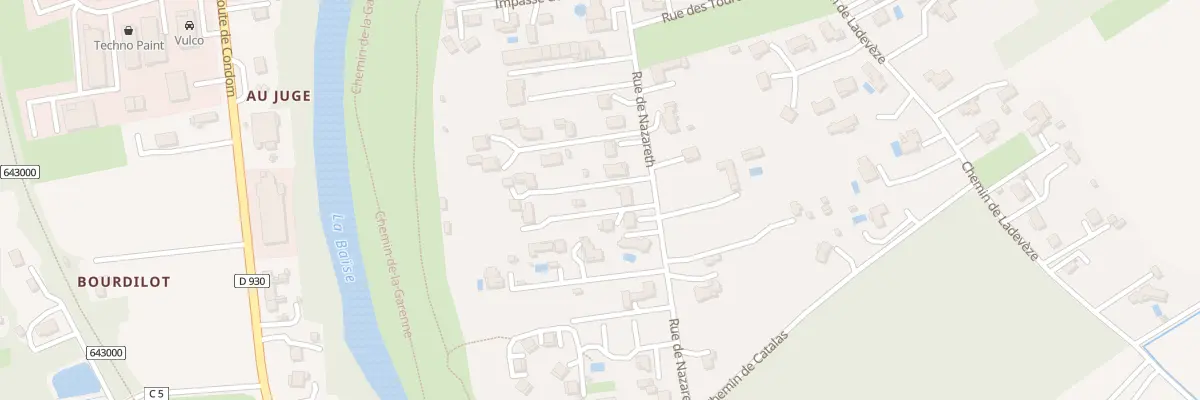 Plan du 88 Rue de Nazareth à Nérac