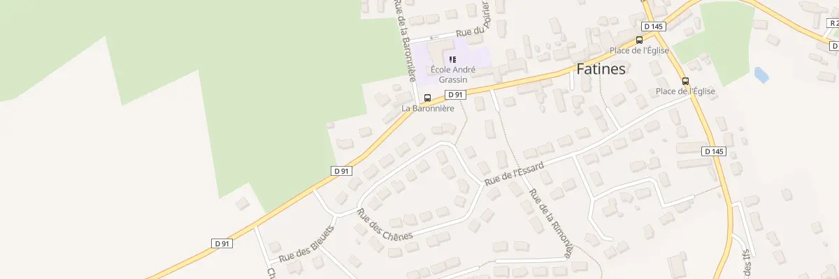 Plan du 12 Rue des Chenes à Fatines