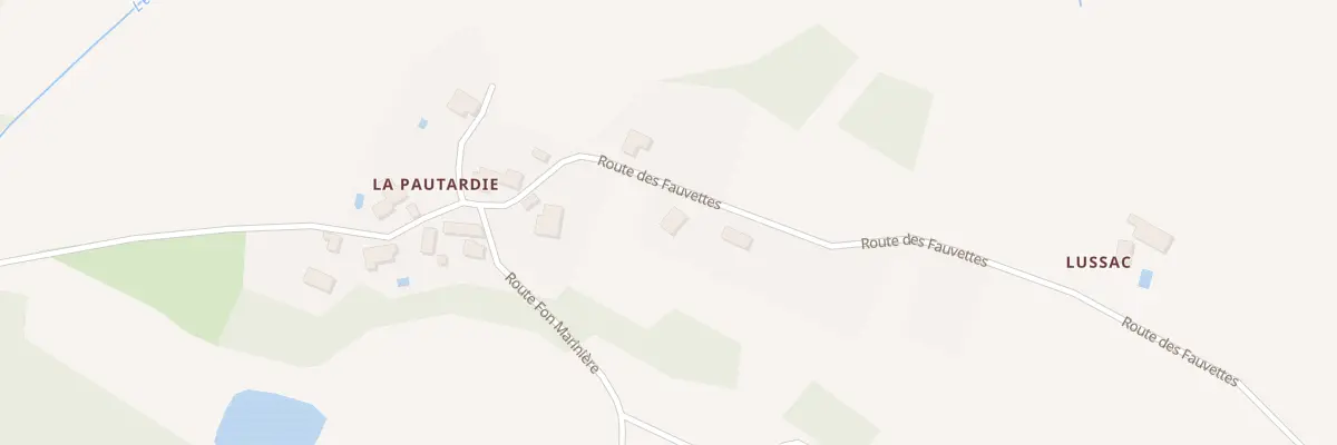 Plan du 1064 La Pautardie à Bertric-Burée