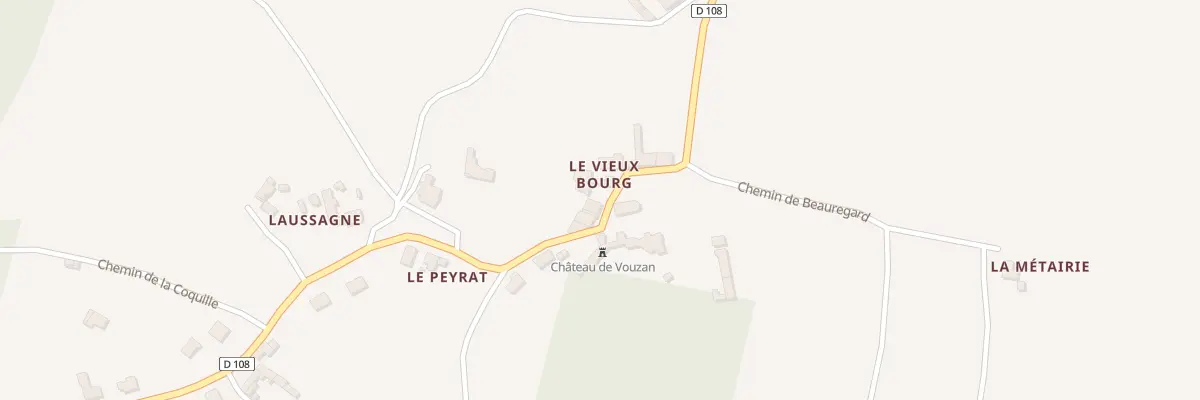 Plan du 70 Rue du Château à Vouzan