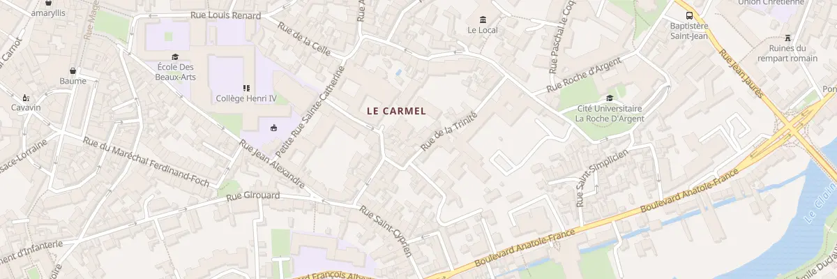 Plan du 7 Rue de la Trinité à Poitiers