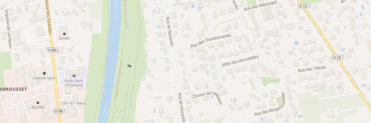 Plan du 55 Rue de Nazareth à Nérac
