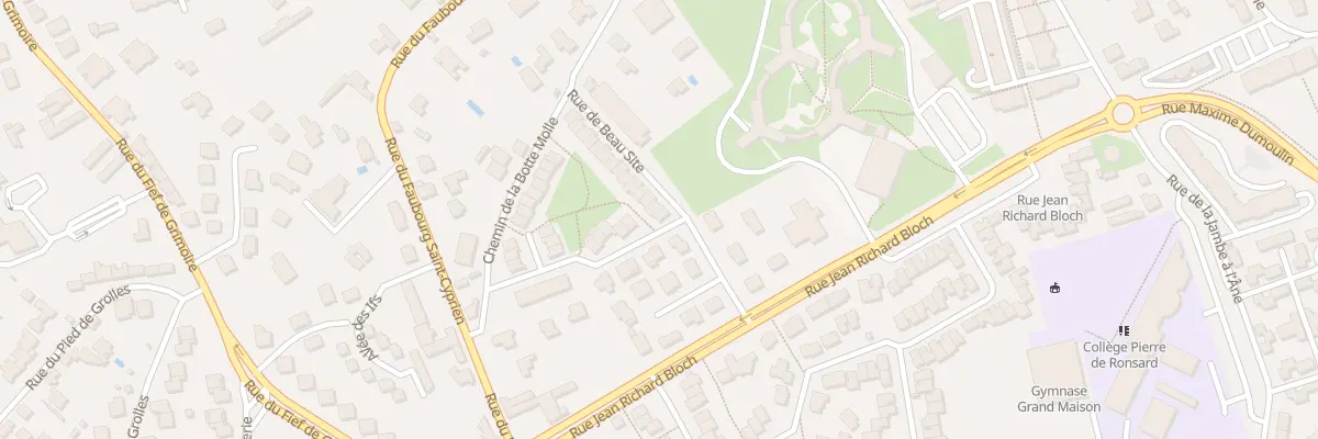 Plan du 28 Rue de Beau Site à Poitiers