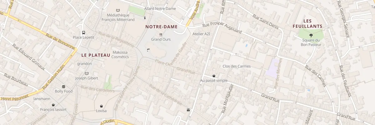Plan du 190 Grand Rue à Poitiers