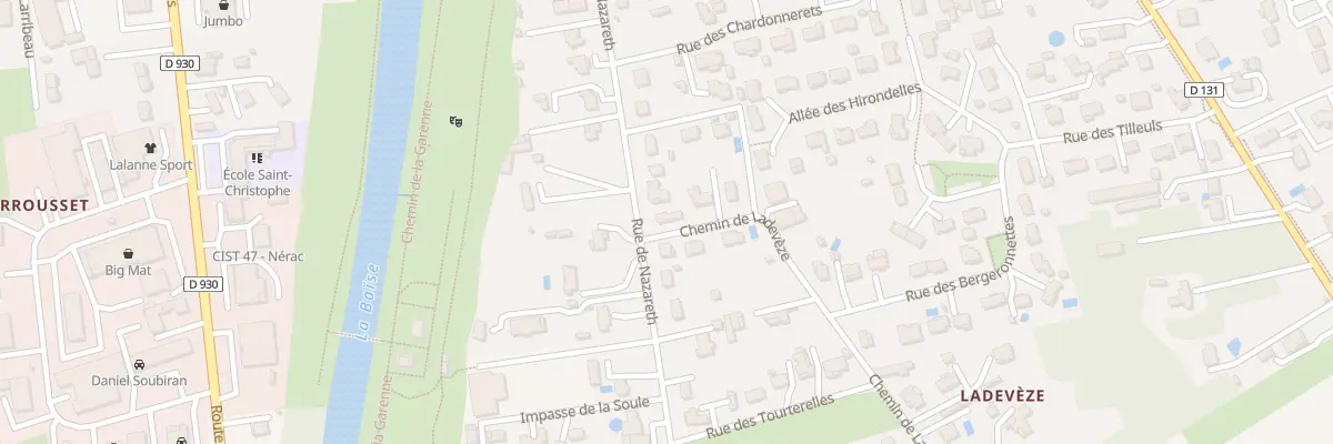 Plan du 61 Rue de Nazareth à Nérac