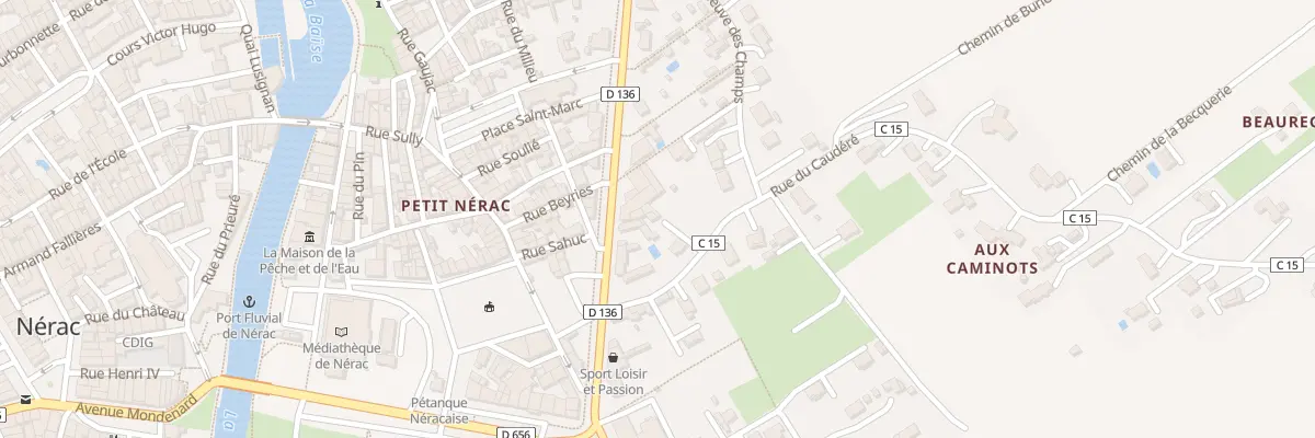 Plan du 3 Rue du Caudéré à Nérac