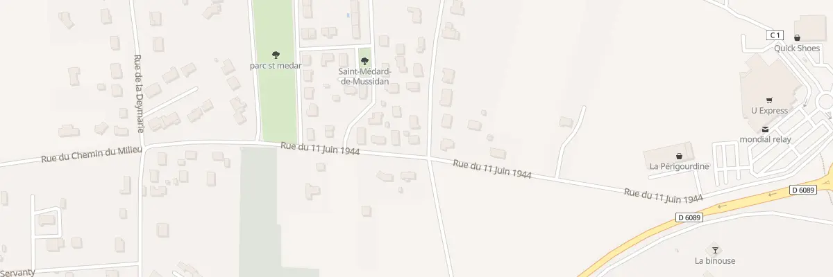 Plan du 16 Rue du Parc à Saint-Médard-de-Mussidan