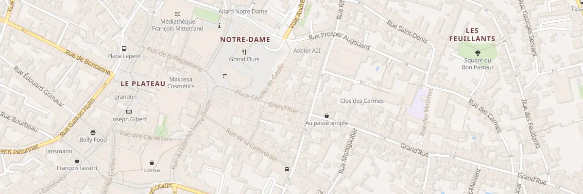 Plan du 188 Grand Rue à Poitiers