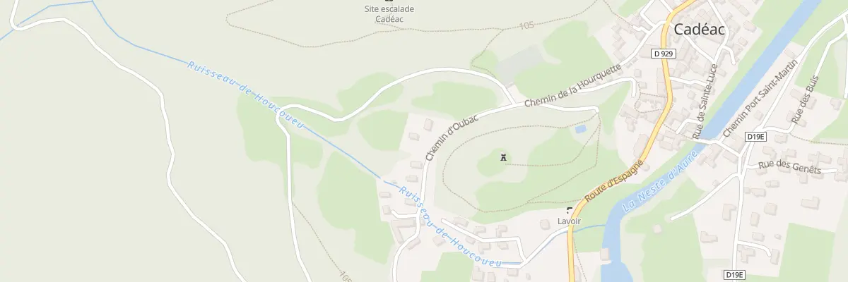 Plan du 6 Che de l’Oubac à Cadéac
