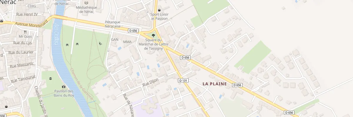 Plan du 30 Av Georges Clemenceau à Nérac