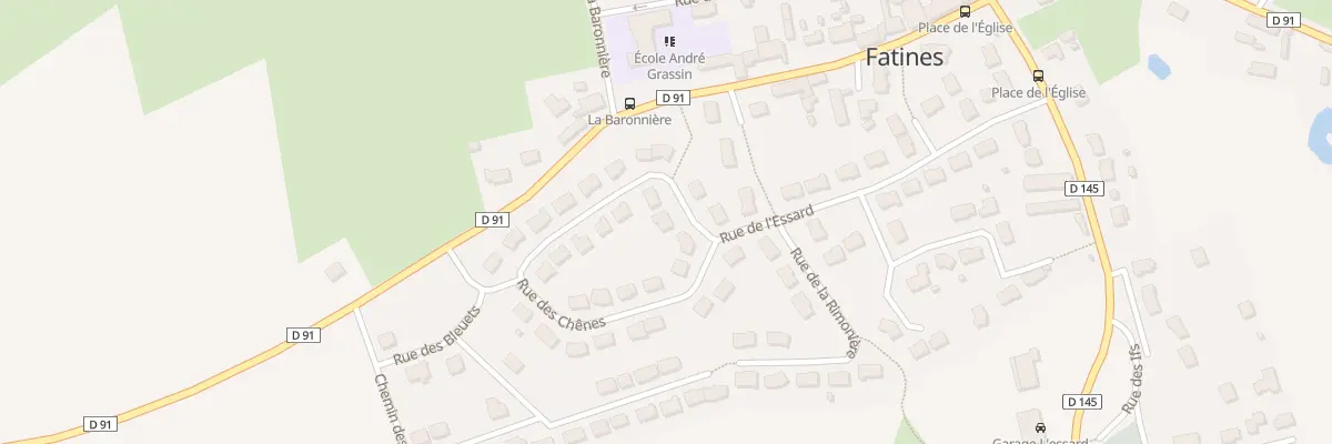 Plan du 3 Rue des Chenes à Fatines