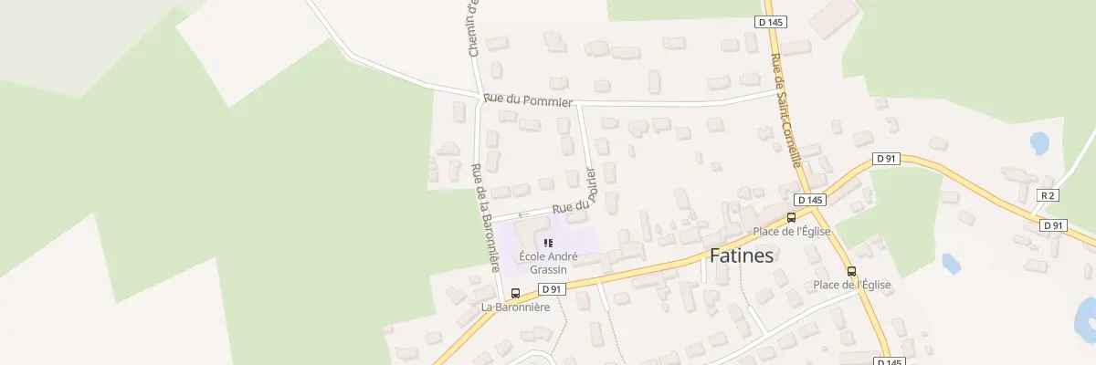 Plan du 8 Rue du Poirier à Fatines