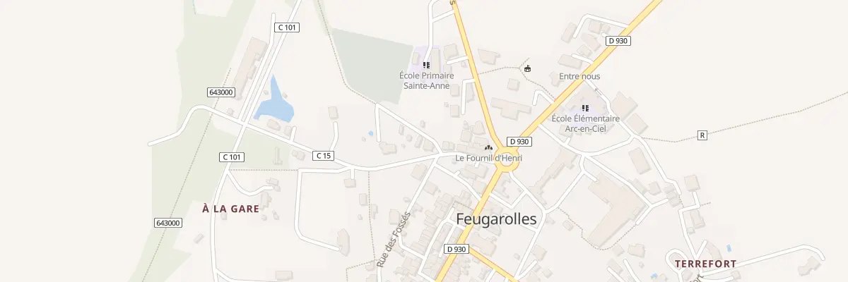 Plan du 5 Che du Cimetière à Feugarolles