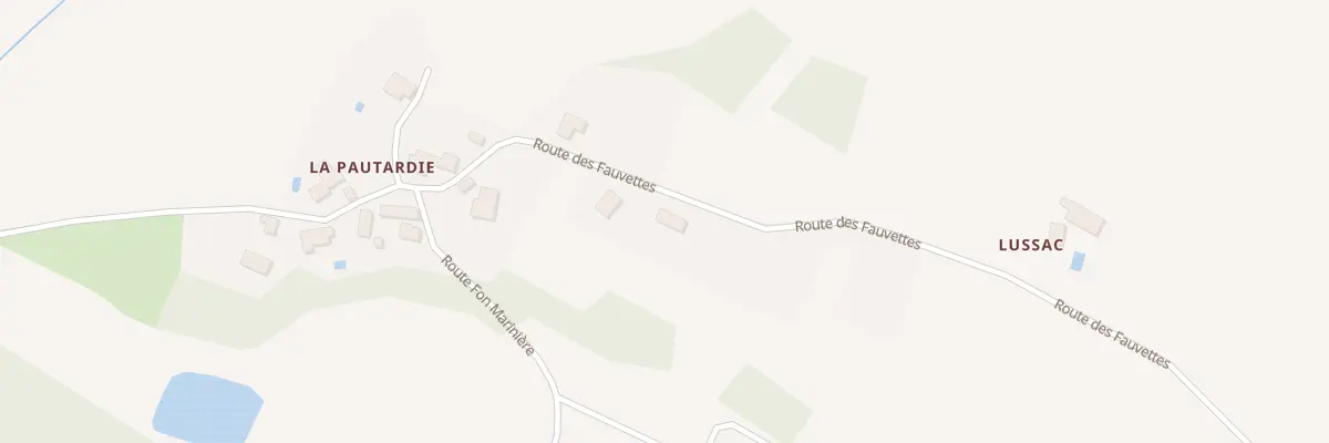 Plan du 1077 La Pautardie à Bertric-Burée