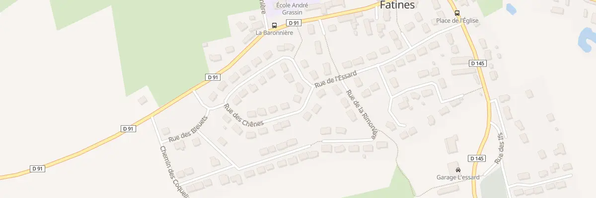 Plan du 25 Rue des Chenes à Fatines