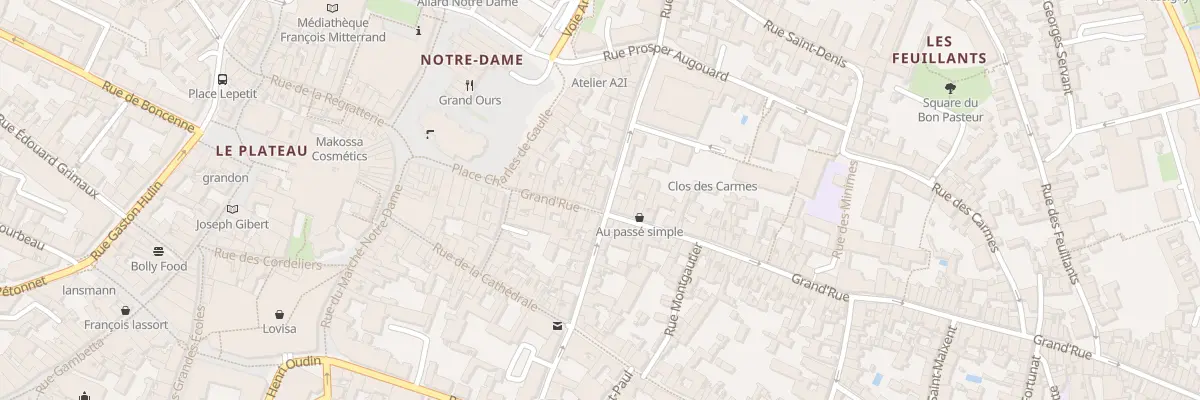 Plan du 174 Rue Grand Rue à Poitiers
