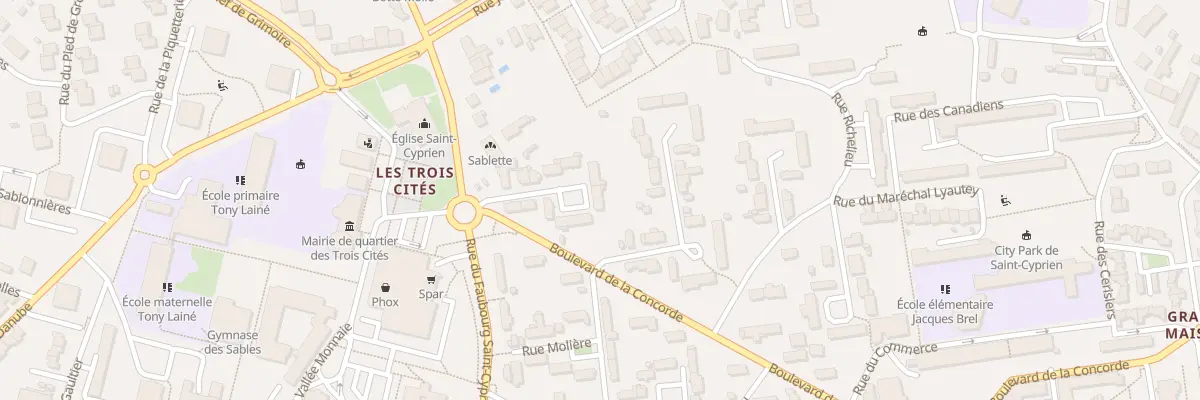 Plan du 16 Rue du Chemin Vert à Poitiers