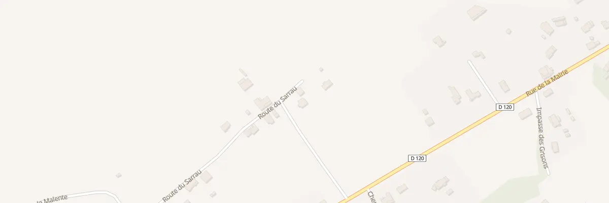 Plan du 190 Rte du Sarrau à Varès