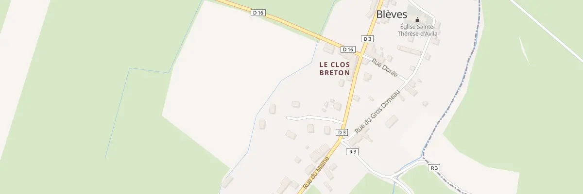 Plan du 8 Lot du Verger à Blèves