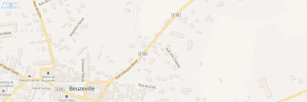 Plan du 22 Rue du Calvaire à Beuzeville