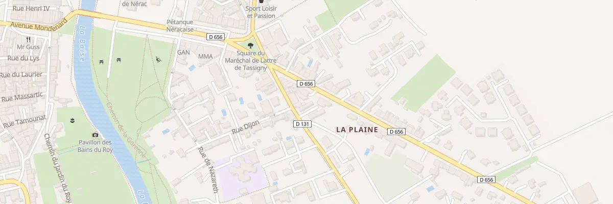 Plan du 9001 Av Jean Jaurès à Nérac
