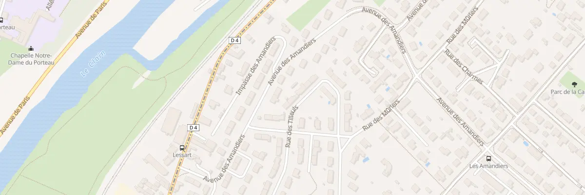 Plan du 35 Rue des Tilleuls à Buxerolles