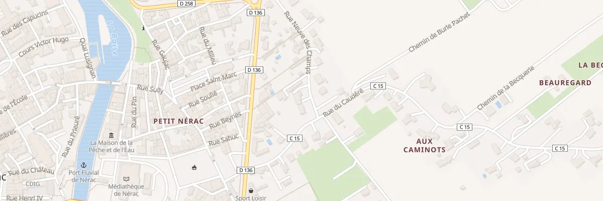 Plan du 1 Rue Neuve des Champs à Nérac