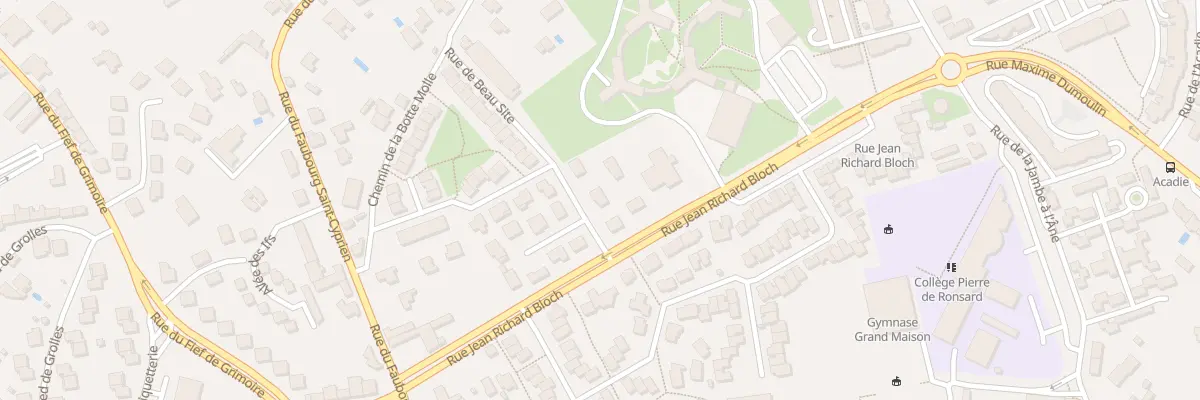 Plan du 13 Rue de Beau Site à Poitiers