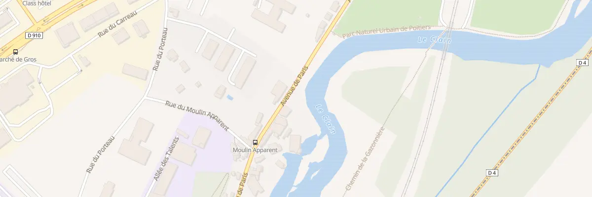 Plan du 164 Av de Paris à Poitiers