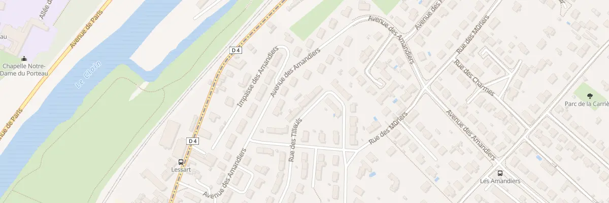 Plan du 37 Rue des Tilleuls à Buxerolles