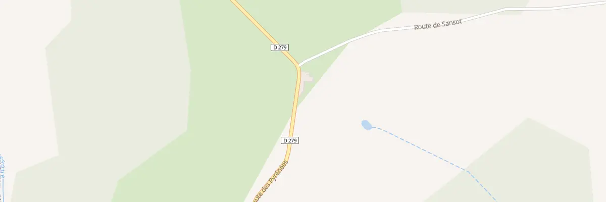 Plan du 30 Rte de Sansot à Bazugues