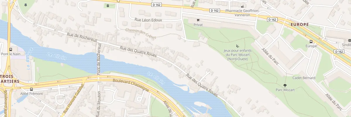 Plan du 61 Rue des 4 Roues à Poitiers