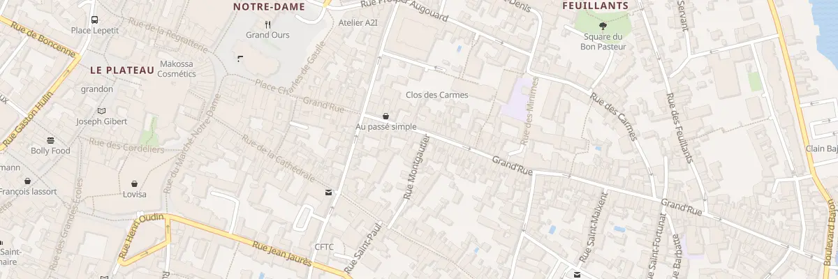 Plan du 153 Grand Rue à Poitiers