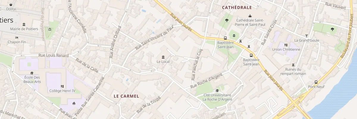Plan du 14T Rue Pascal Le Coq à Poitiers