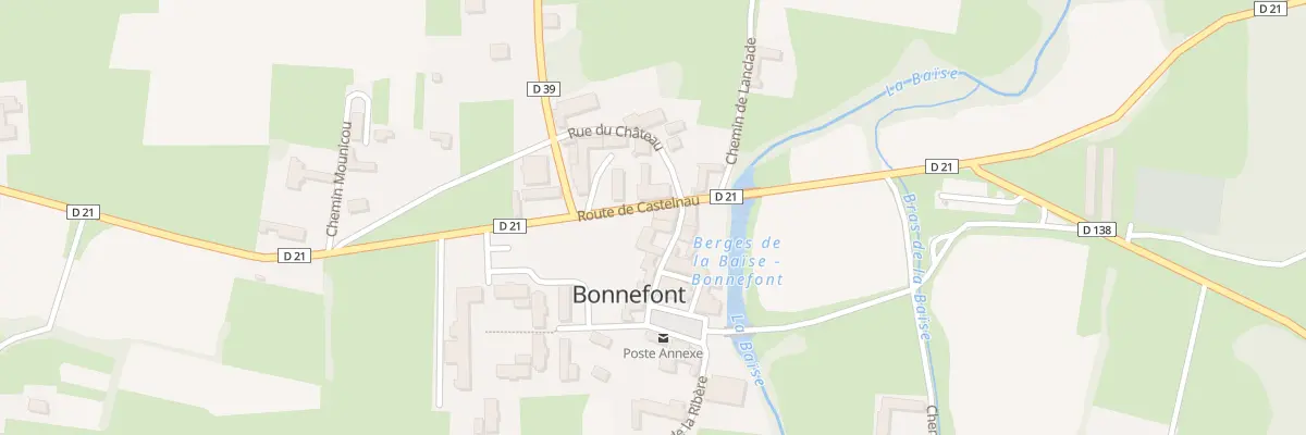 Plan du 5036 Bourg de Ville à Bonnefont